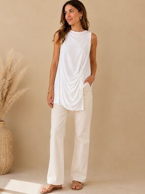 Bailey 44 Goddess Tank White Dress - Sz XS. EUC Spring summer